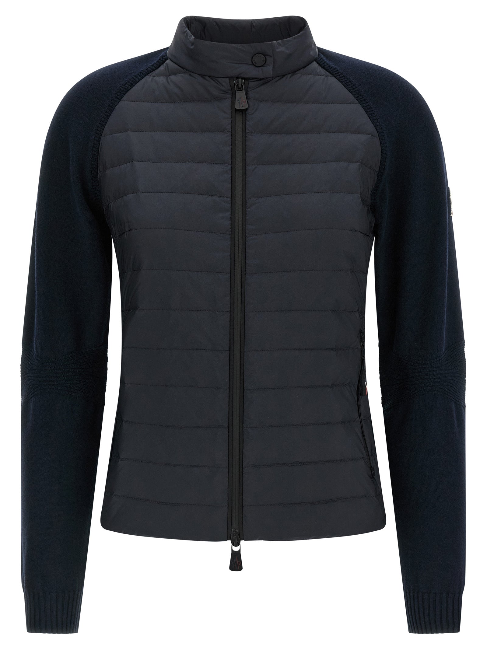 Padded cardigan Blue Polyamide Sweater, Cardigans
