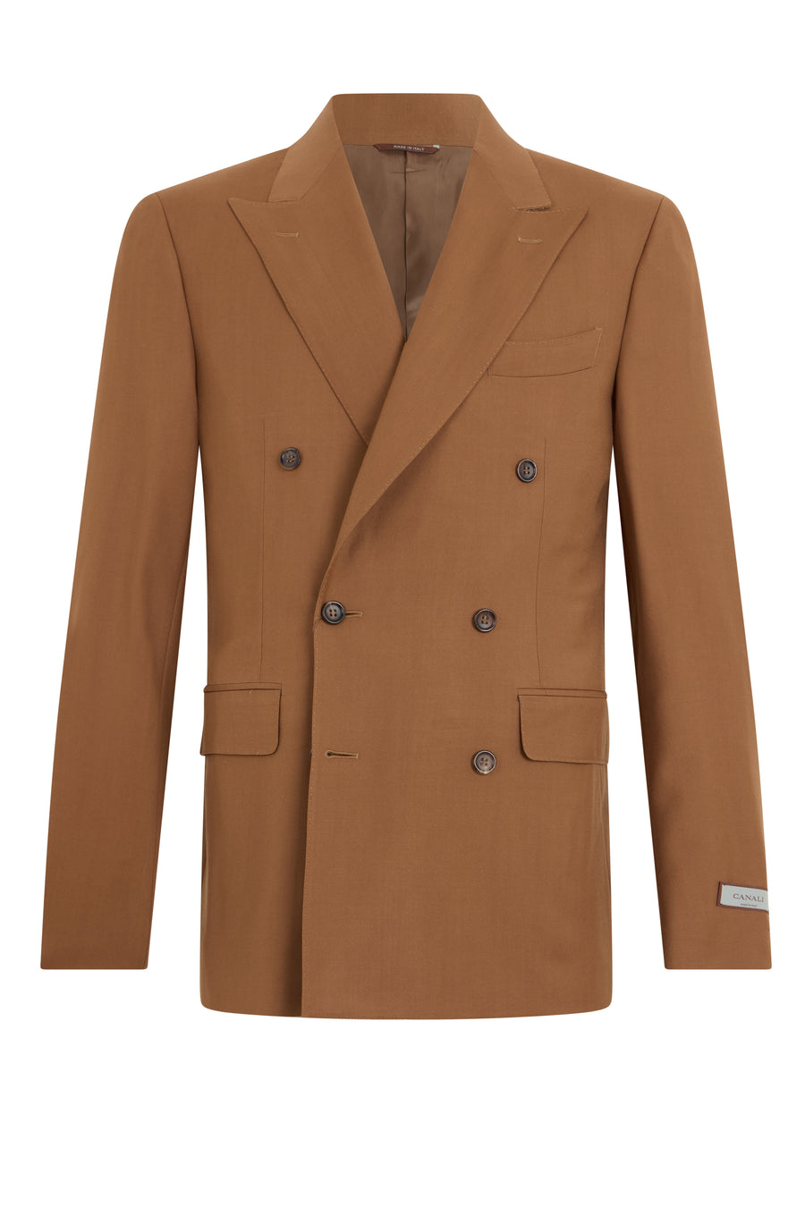 Jacket Double-Breasted Camel Wool Suit & Dinner