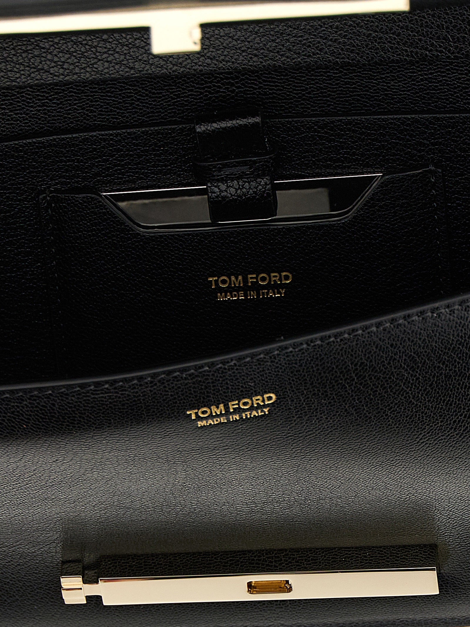 Supple Grain shoulder bag Black