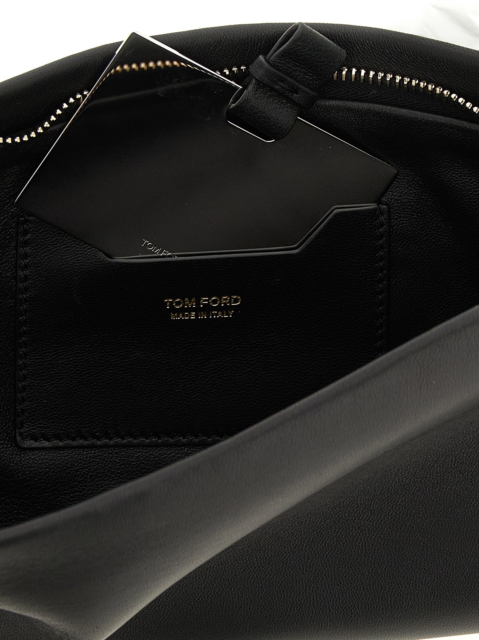 Nappa leather clutch Black