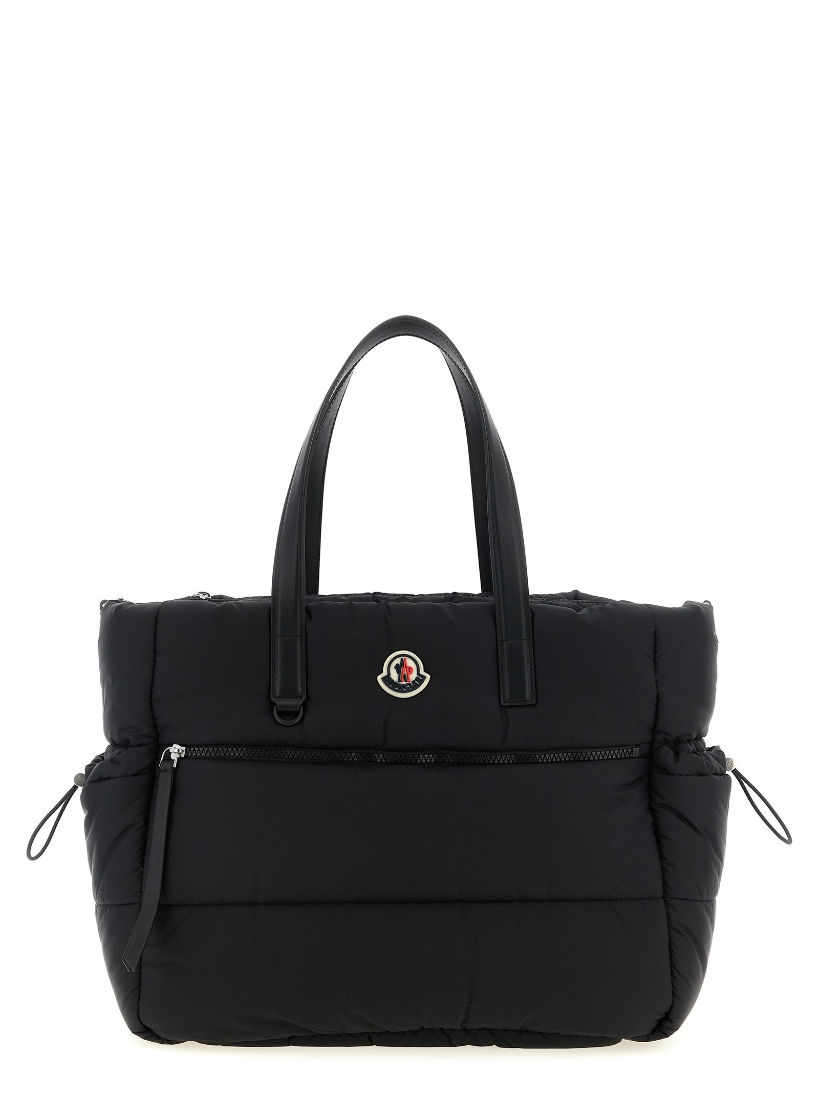 Logo patch baby changing bag Black Polyamide Accessories