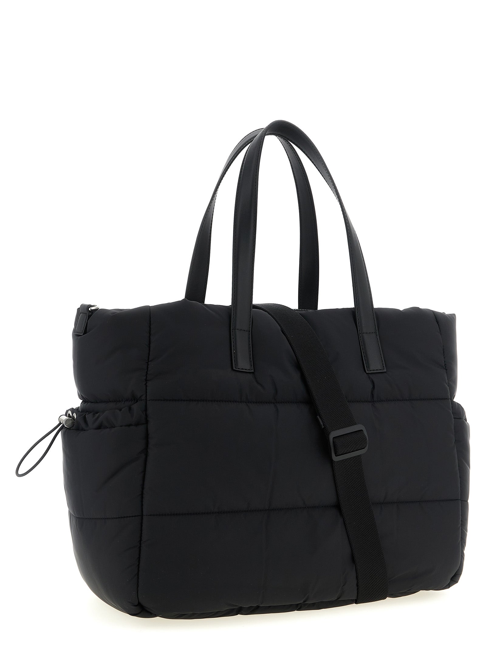 Logo patch baby changing bag Black Polyamide Accessories