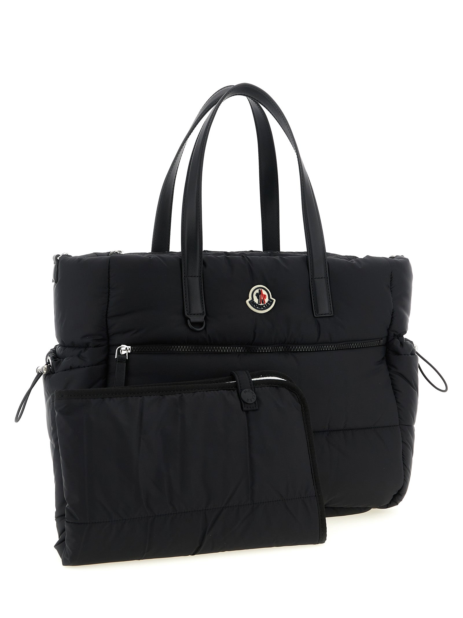 Logo patch baby changing bag Black Polyamide Accessories