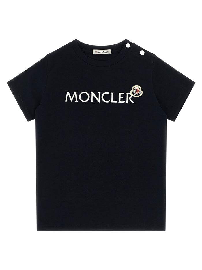 Logo T-shirt Blue Cotton