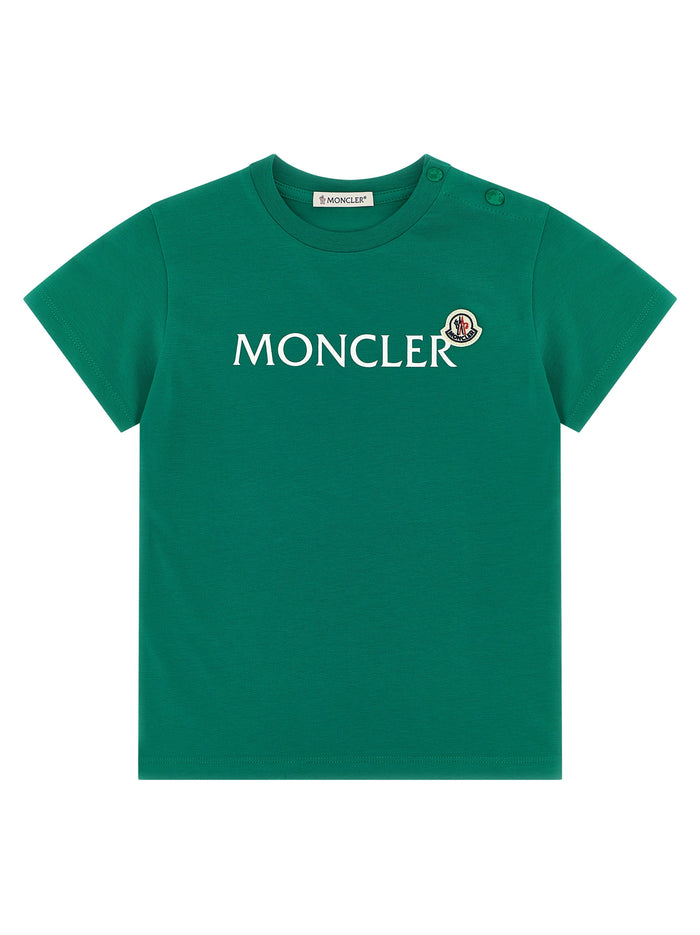 Logo T-shirt Green Cotton