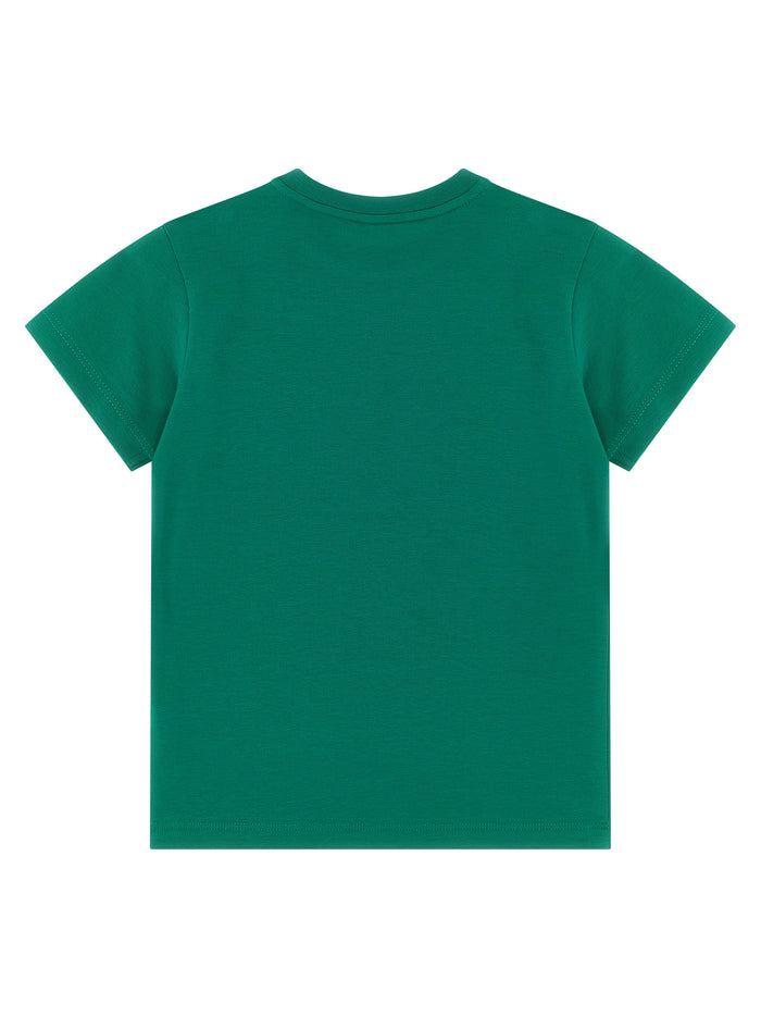 Logo T-shirt Green Cotton