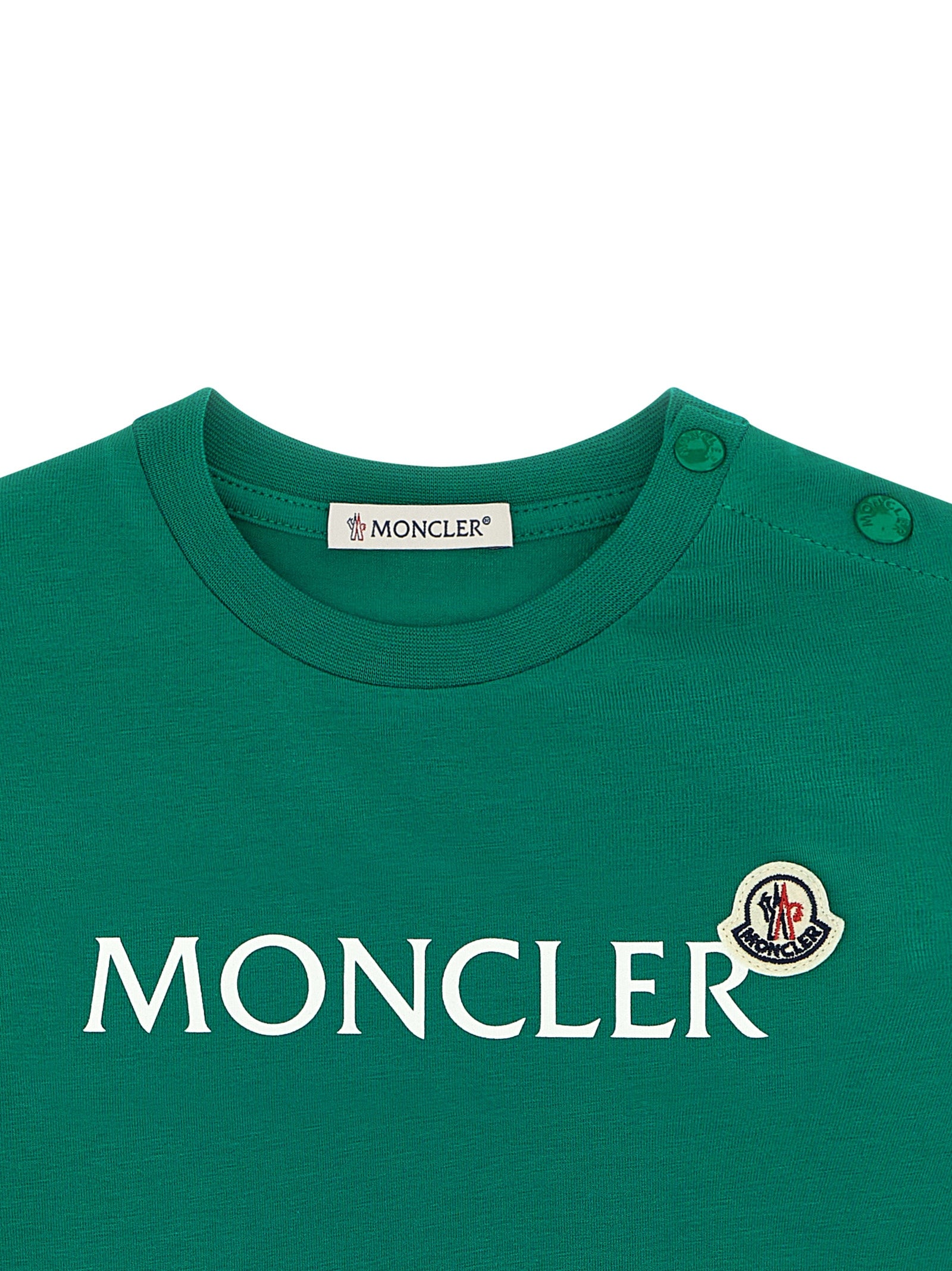 Logo T-shirt Green Cotton