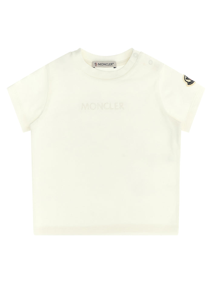 Logo embroidery t-shirt White Cotton