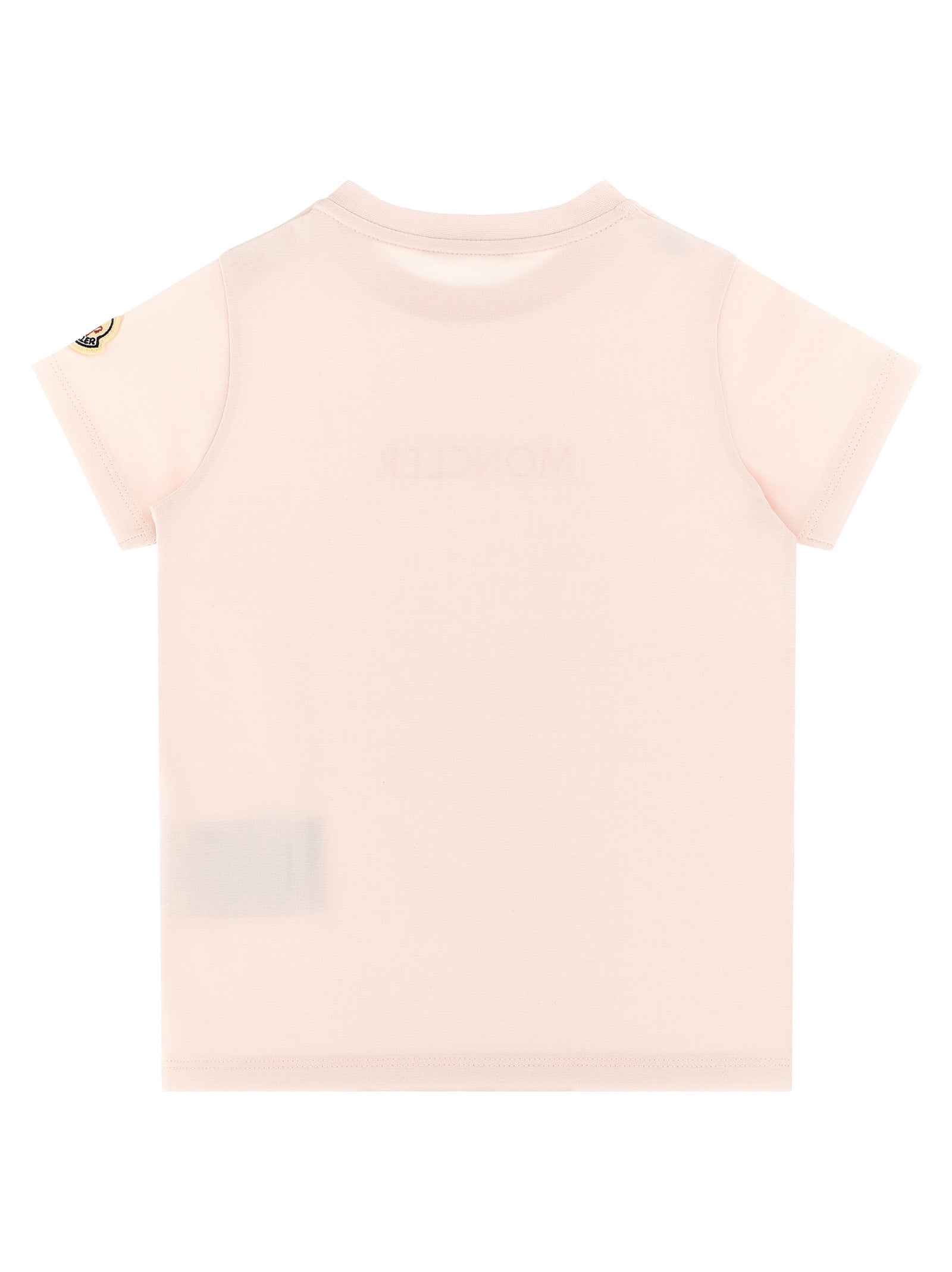 Logo embroidery t-shirt Pink Cotton