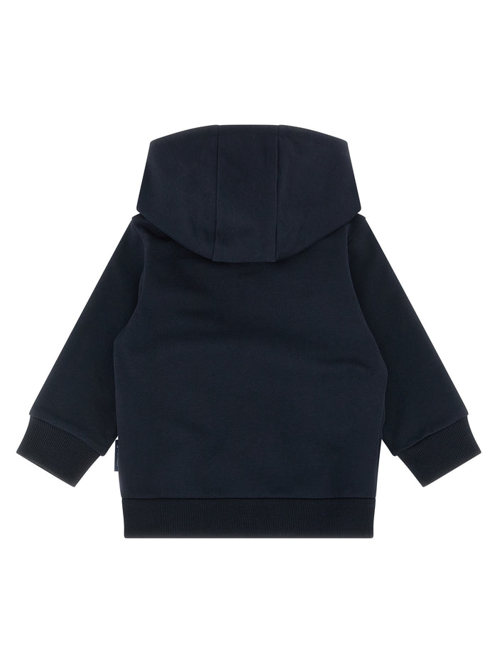 Zip hoodie Blue Cotton Elastane Sweatshirt