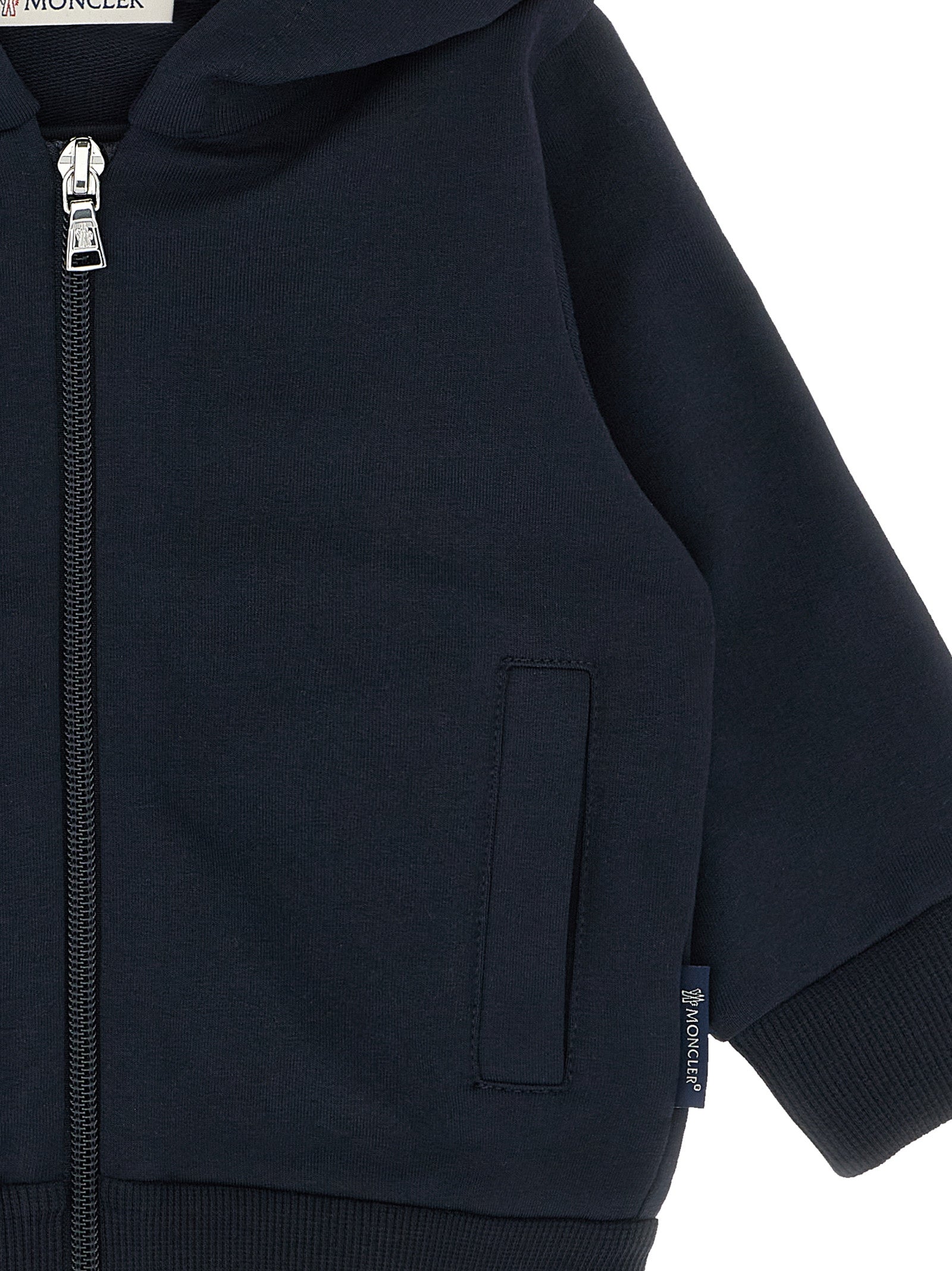 Zip hoodie Blue Cotton Elastane Sweatshirt