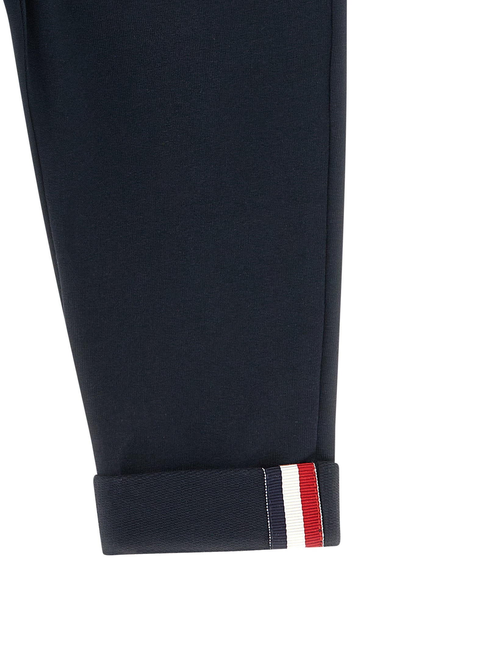 Tricolor ribbon joggers Blue Cotton Elastane Pant