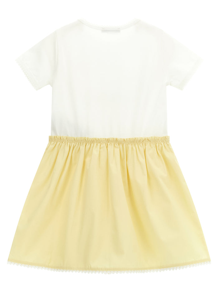 Logo patch dress Multicolor Cotton