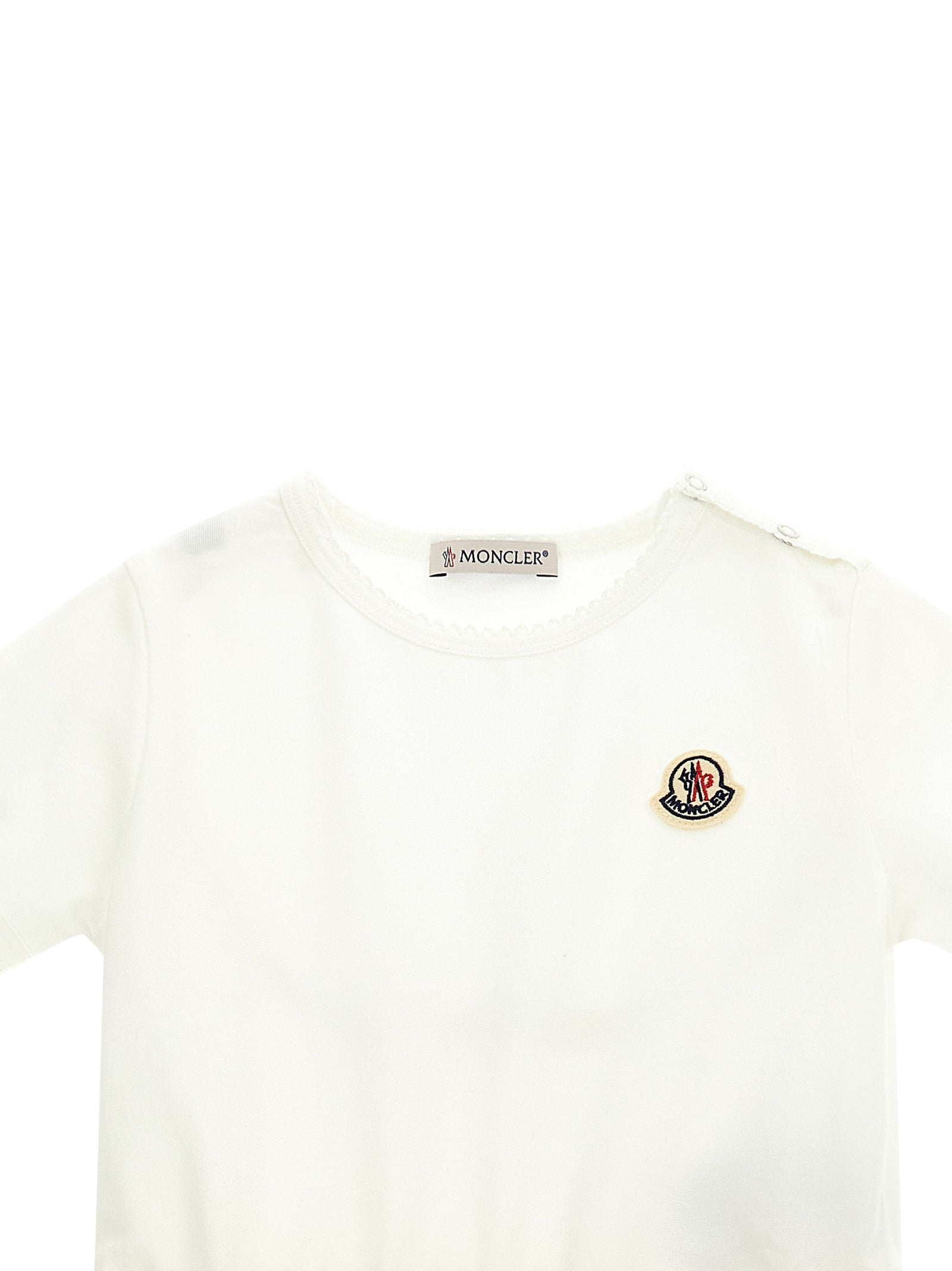Logo patch dress Multicolor Cotton