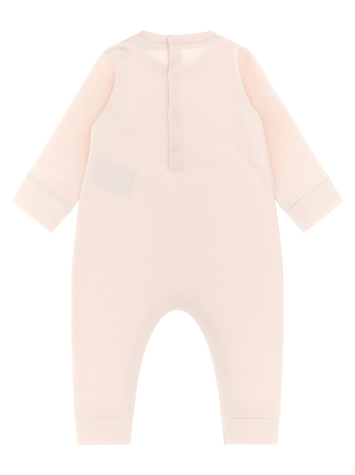Logo jumpsuit Pink Cotton Playsuits, Body