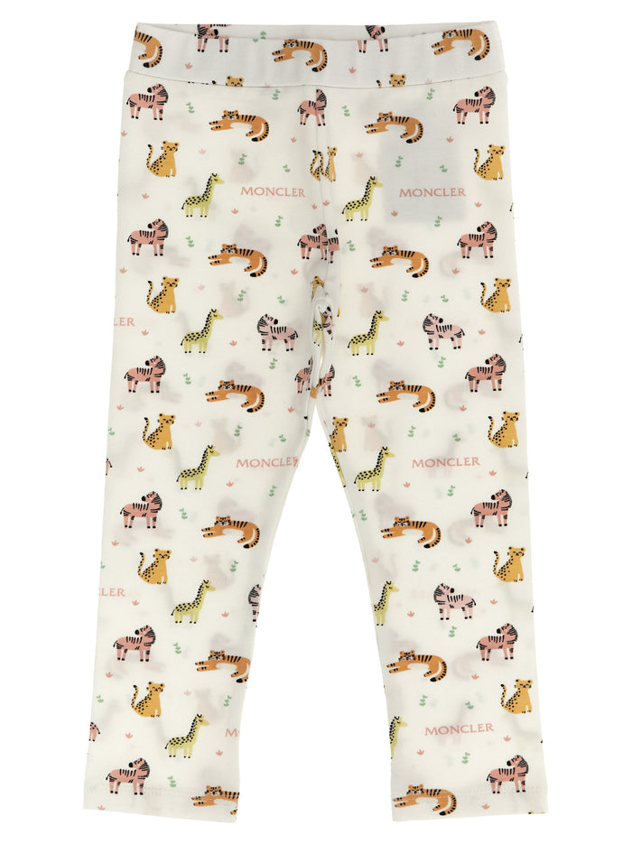 Animal print t-shirt + leggings set Multicolor Cotton Dress