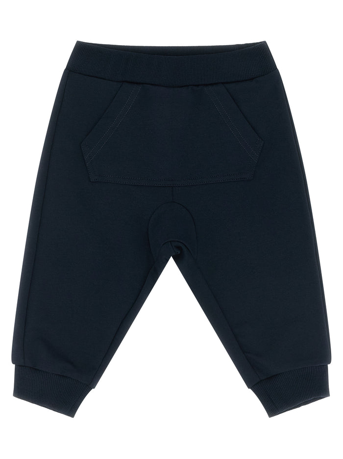 Tricolor hem sweatshirt + joggers Blue Cotton Elastane Dress
