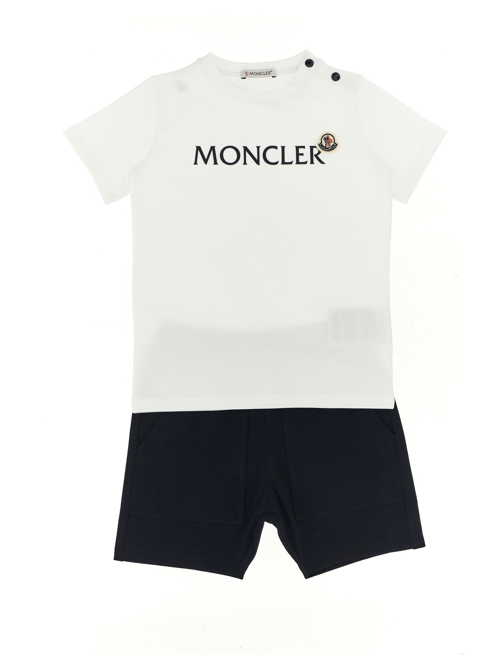 T-shirt + logo bermuda suits White/black Cotton Dress