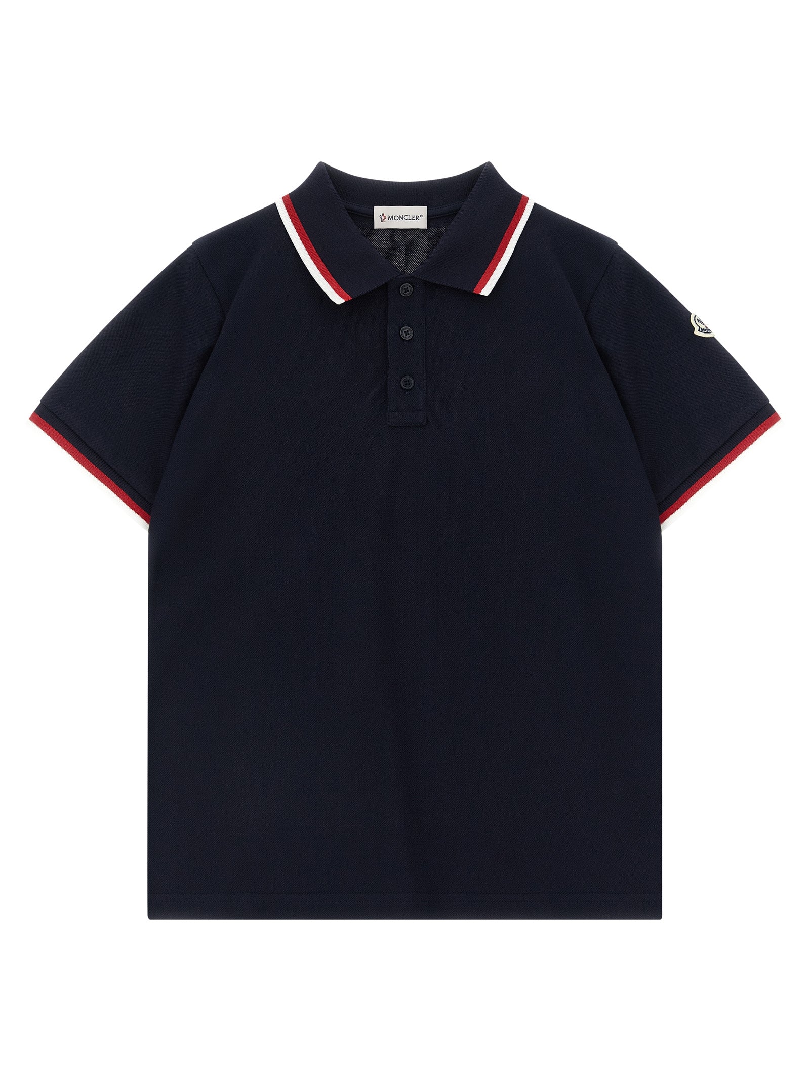 Tricolor polo shirt Blue Cotton