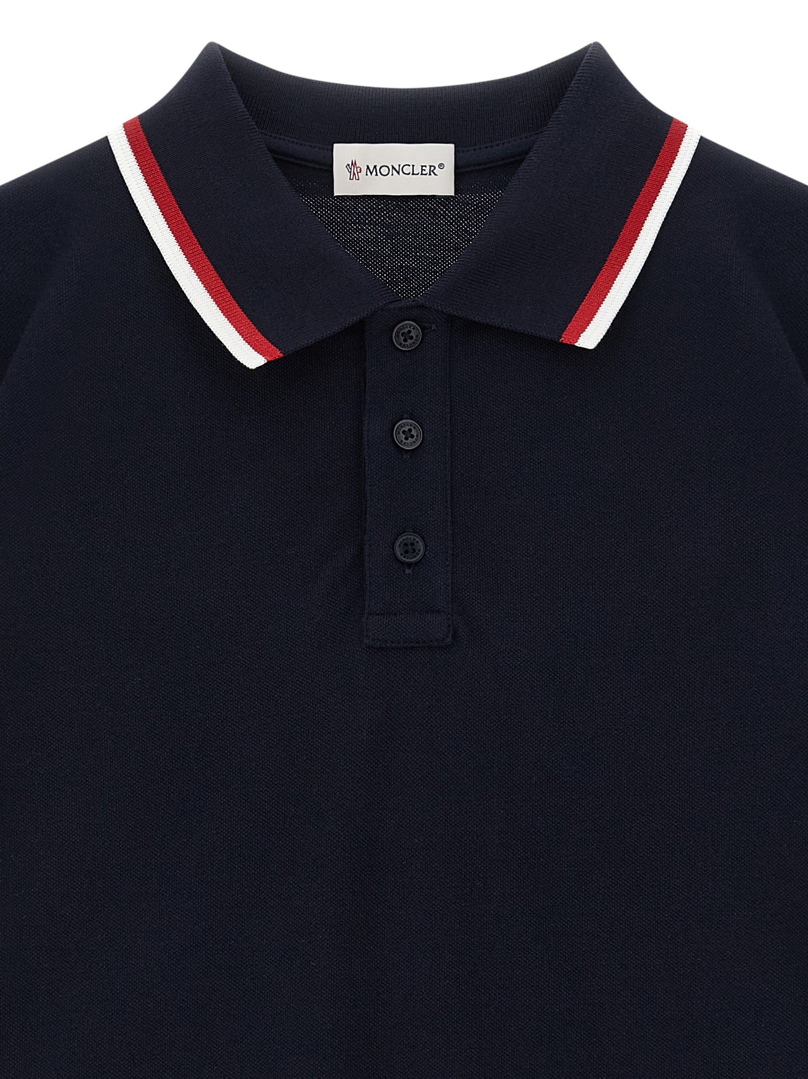 Tricolor polo shirt Blue Cotton