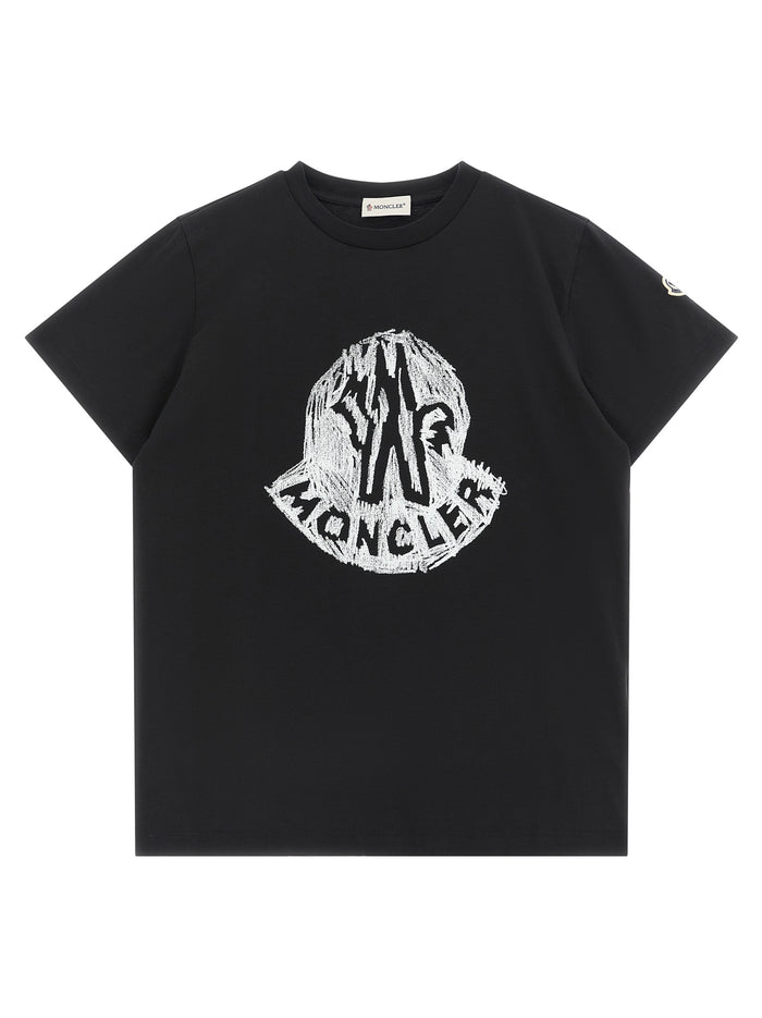 Printed T-shirt Black Cotton
