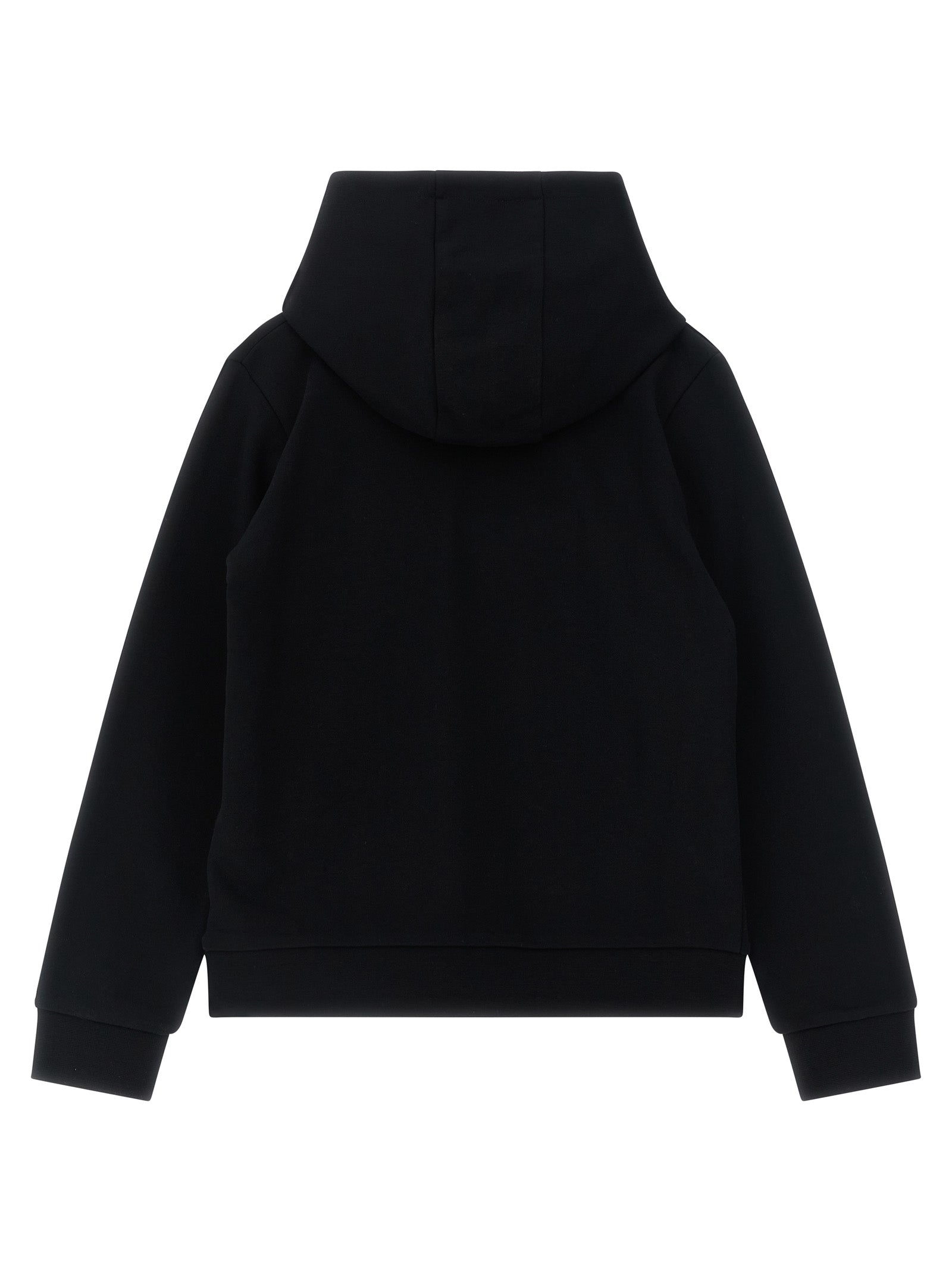 Logo embroidery hoodie Black Cotton Sweatshirt