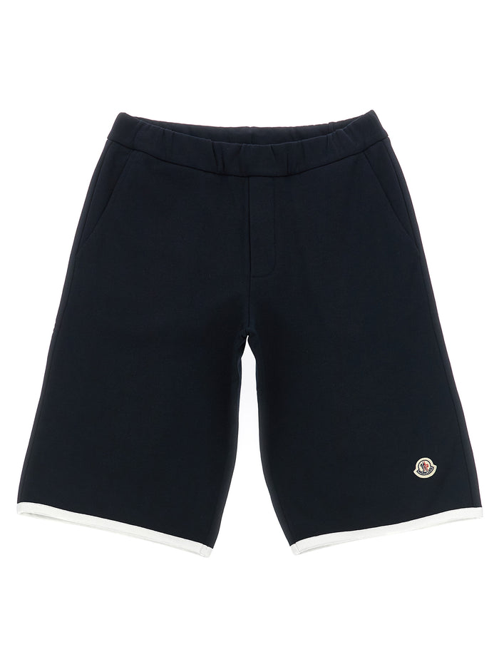 Logo patch Bermuda shorts Blue Cotton Bermuda