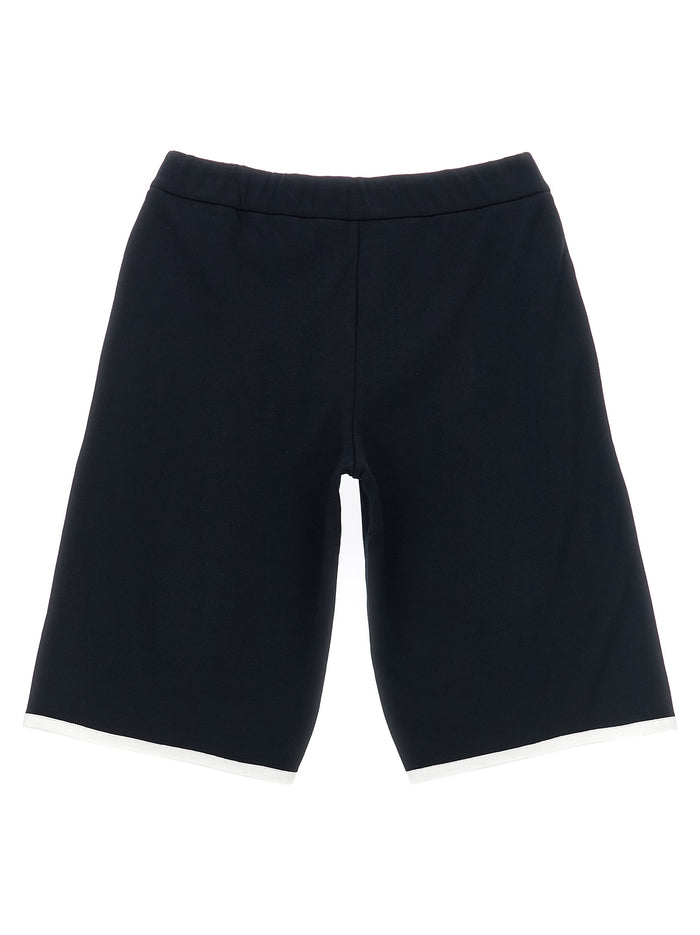 Logo patch Bermuda shorts Blue Cotton Bermuda
