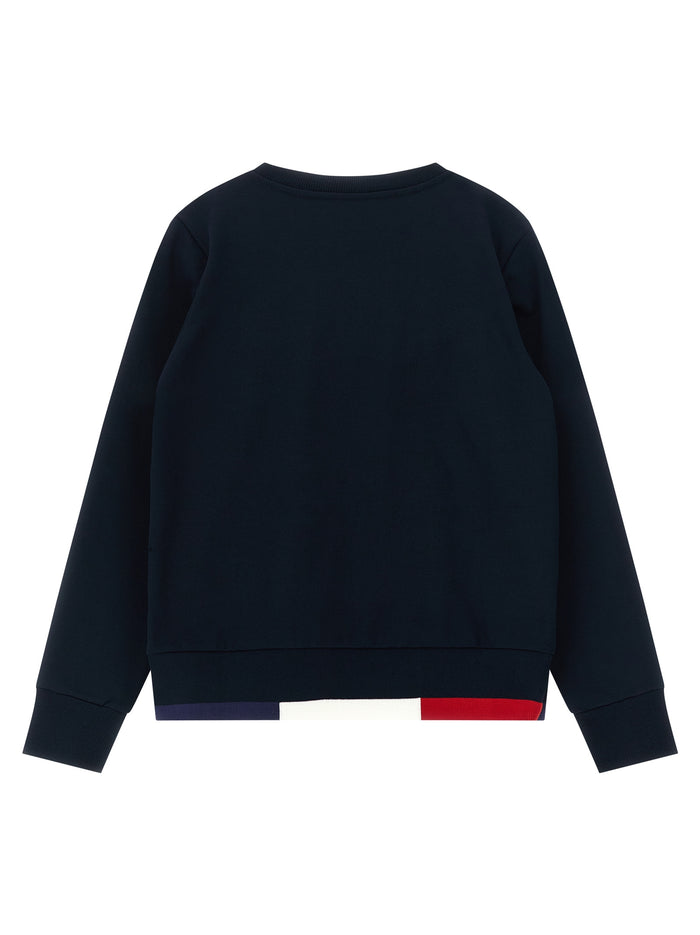 Tricolor hem sweatshirt + joggers Blue Cotton Elastane Dress
