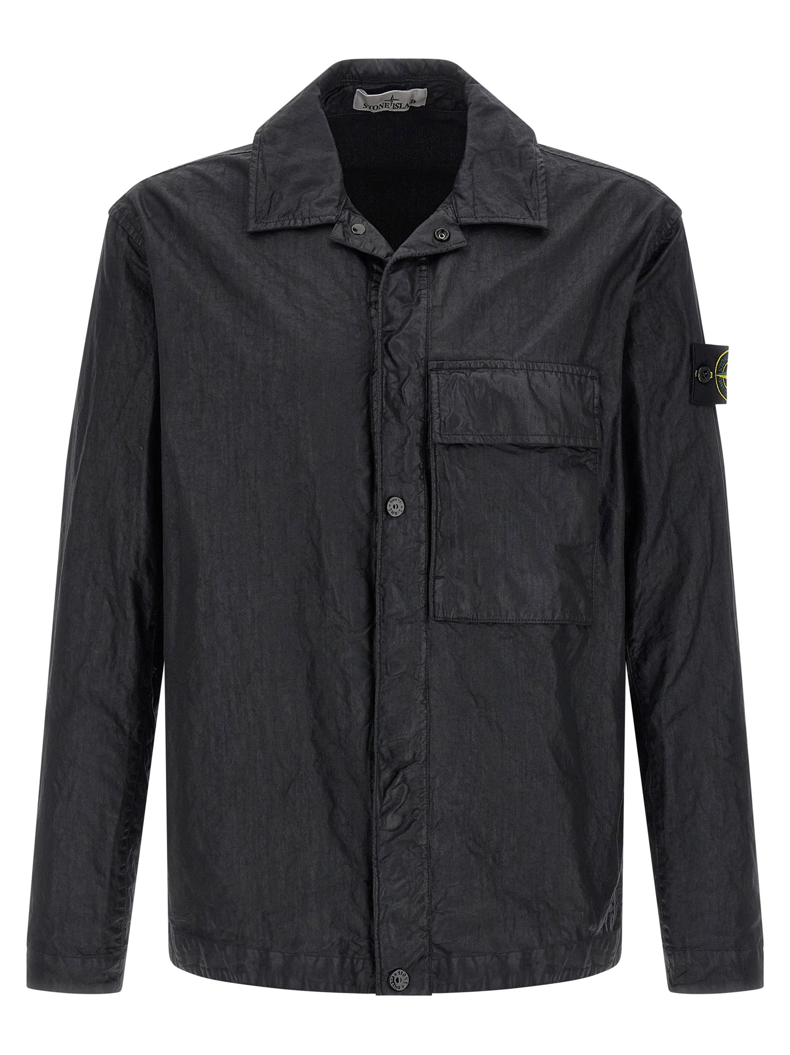 1200003 Overshirt Black Polyamide Fibers Shirt, Blouse