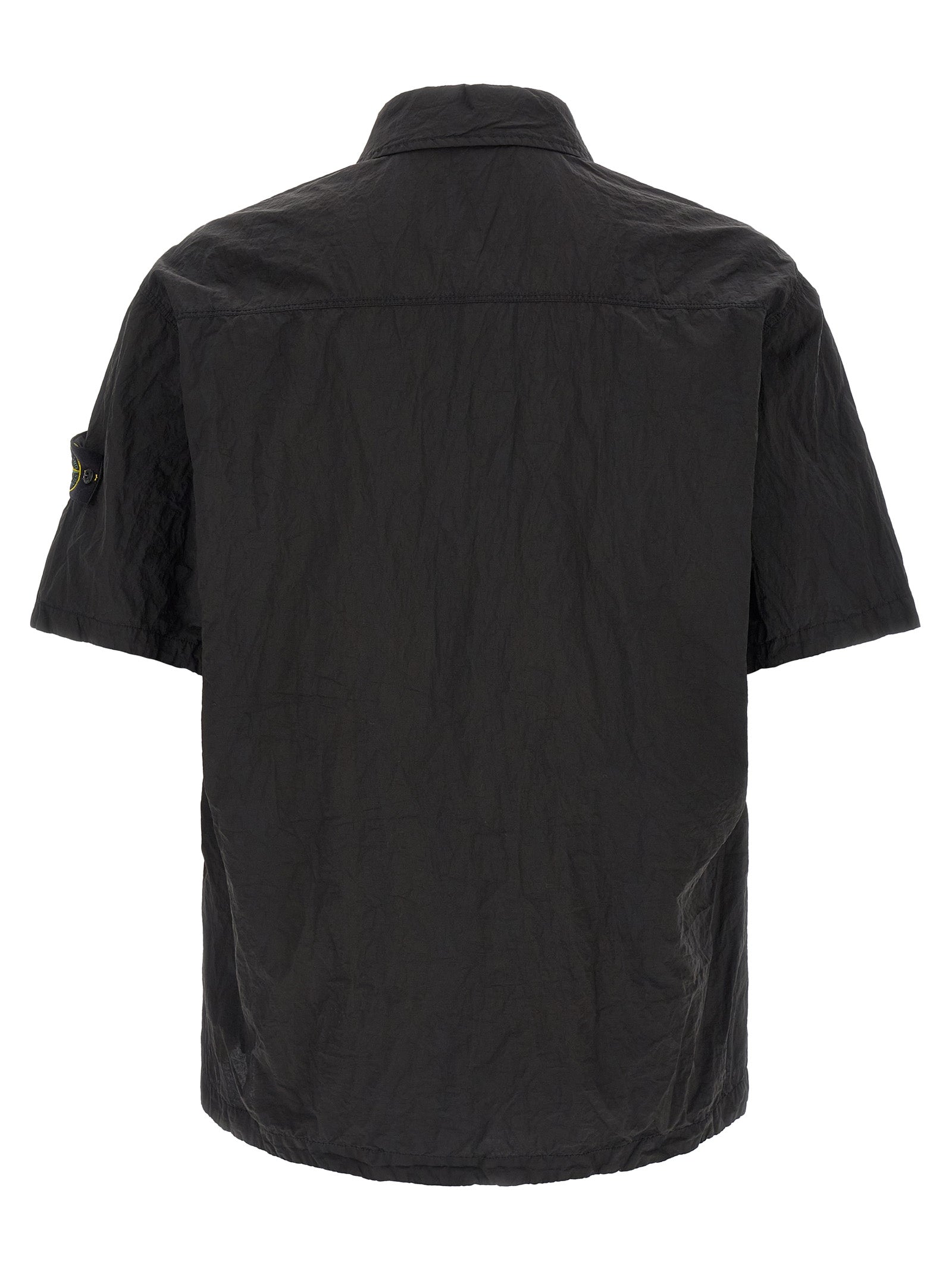 Overshirt Nylon Metal Black Polyamide Fibers Shirt, Blouse