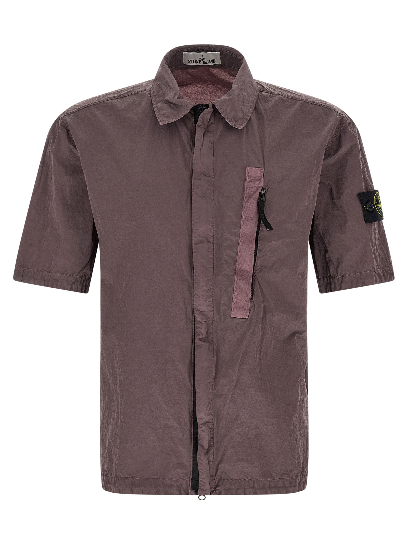 Overshirt Nylon Metal Purple Polyamide Fibers Shirt, Blouse