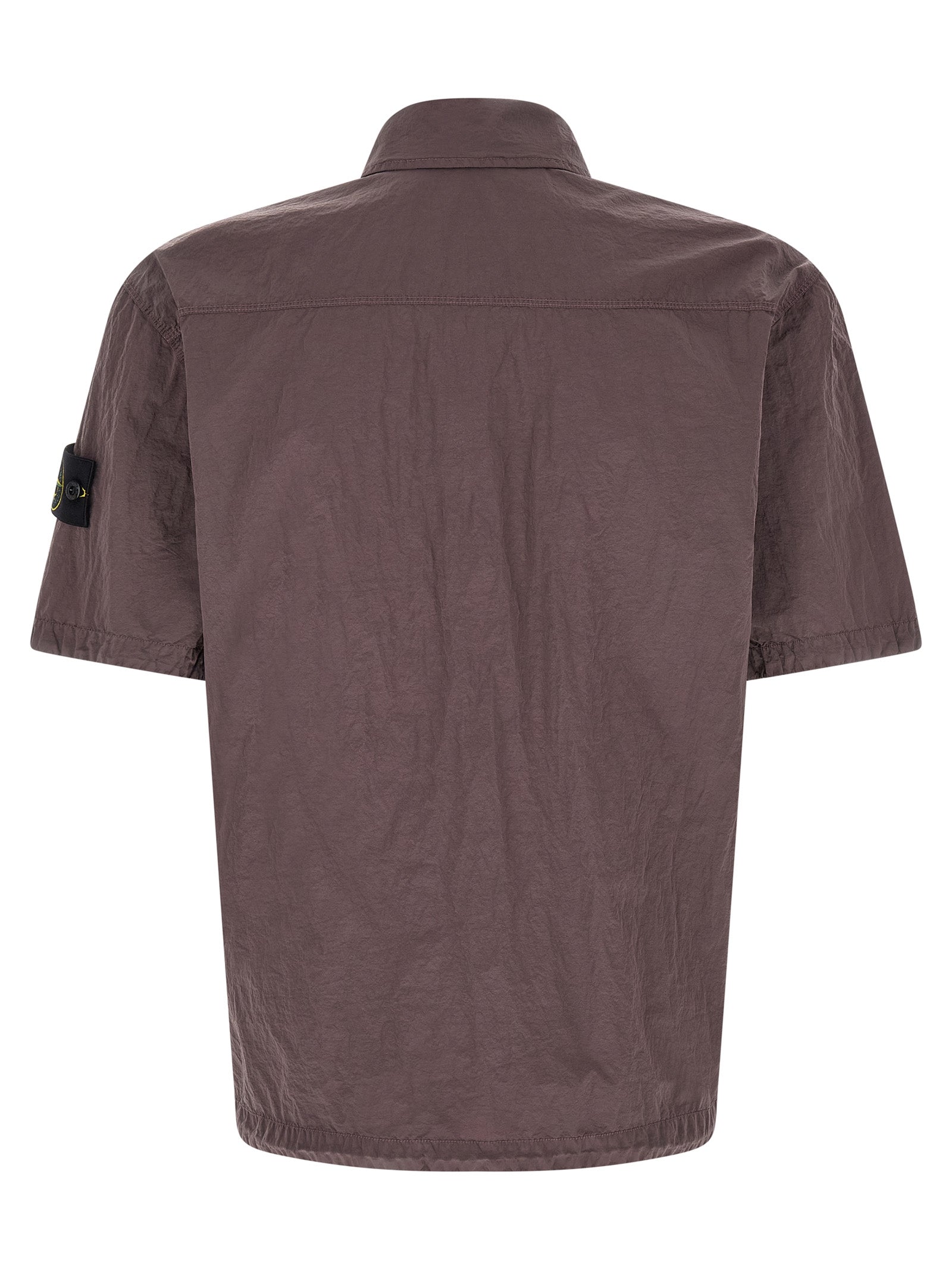 Overshirt Nylon Metal Purple Polyamide Fibers Shirt, Blouse