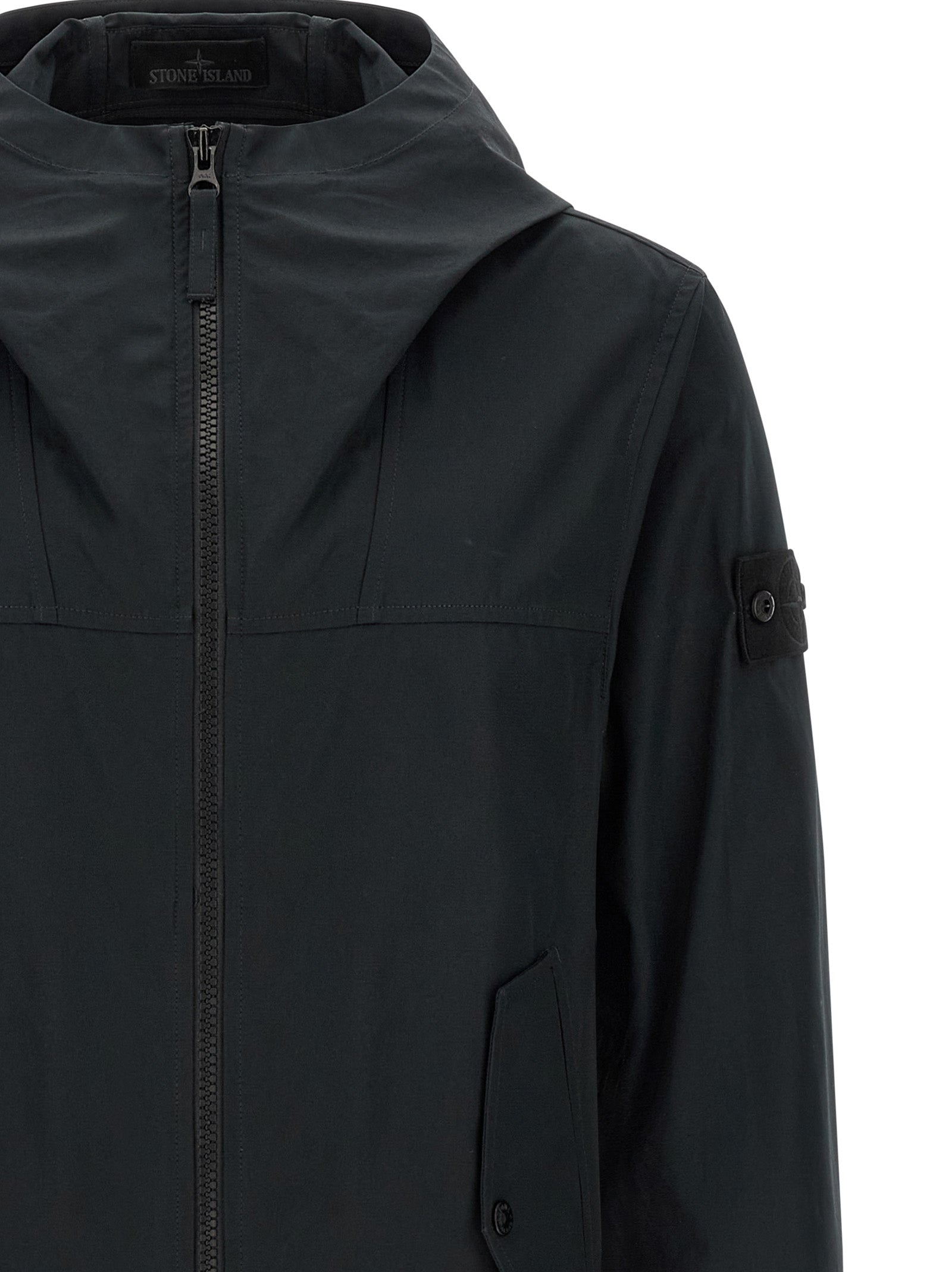 S.i. Ghost Jacket Black Cotton Down Jacket, Parka, Casual