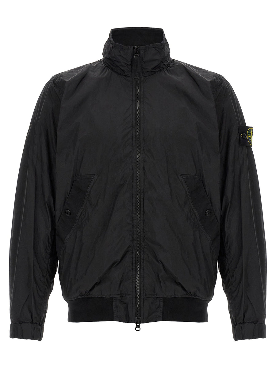 Stone Island Lightweight Nylon Jacket — Black
