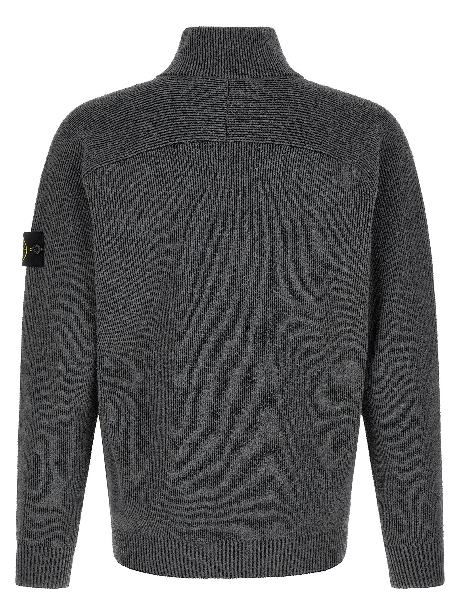 5100034 Sweater Gray Cotton Polyamide Elastane Sweater, Cardigans