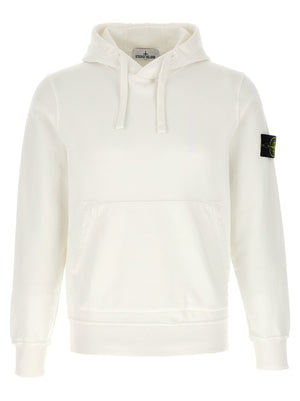 Stone Island Organic cotton hoodie in cream