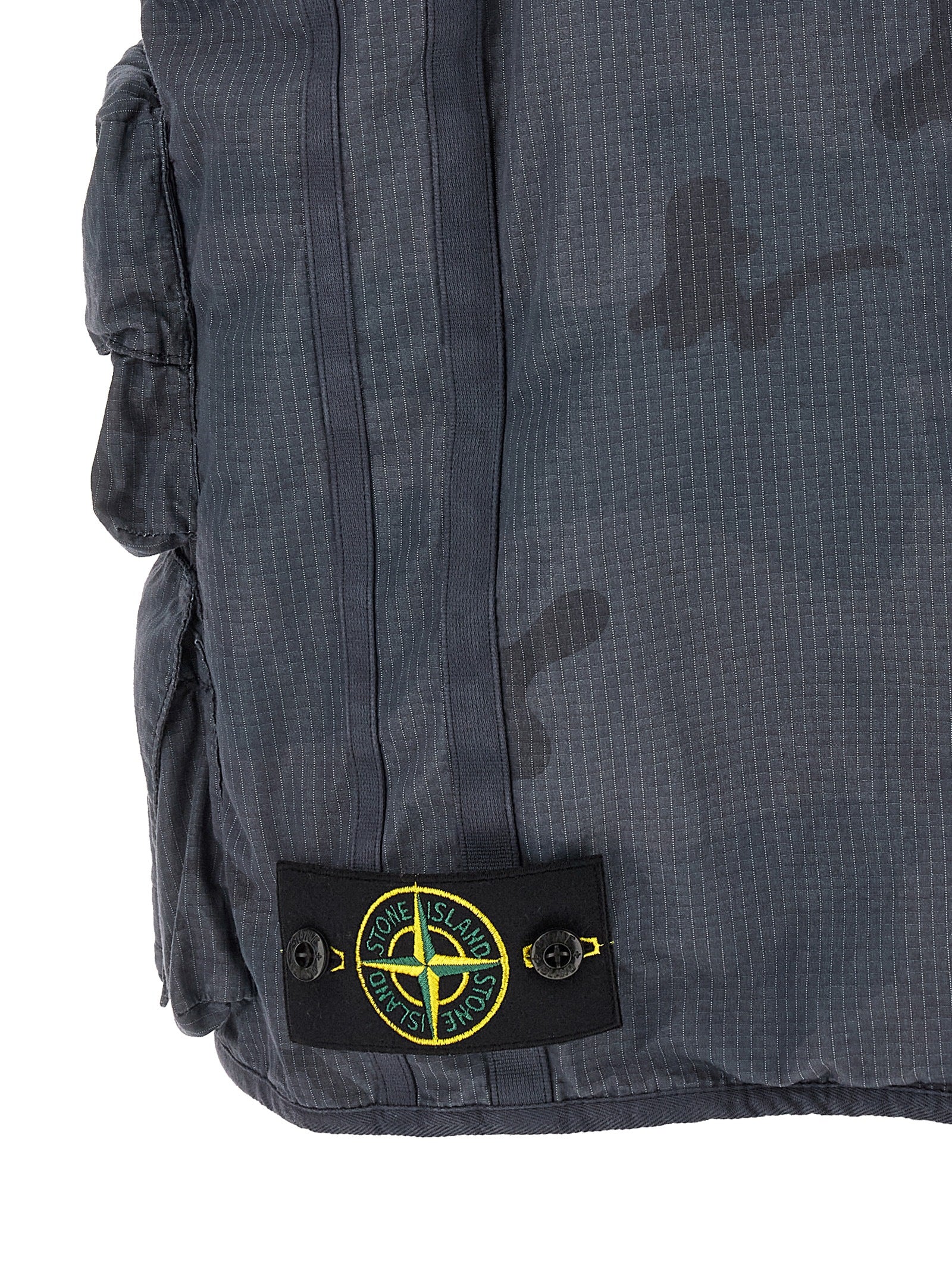 Camouflage Vest Blue Cotton Gilet