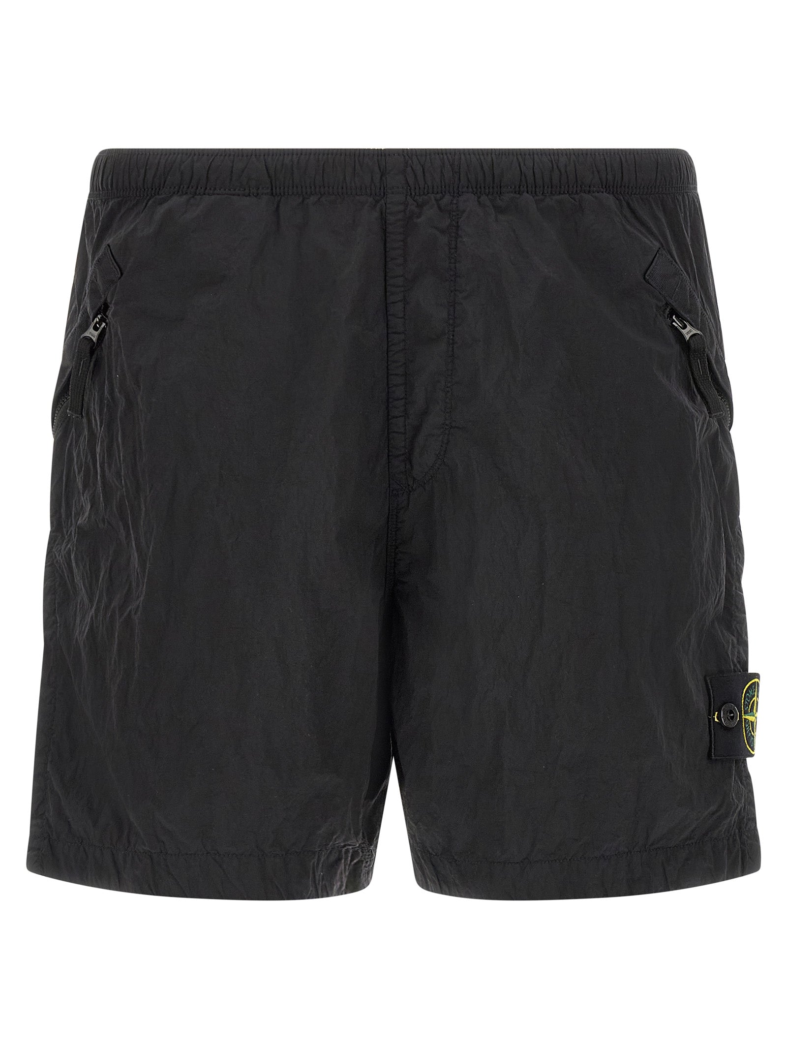 L100008 Bermuda Shorts Black Polyamide Fibers Bermuda