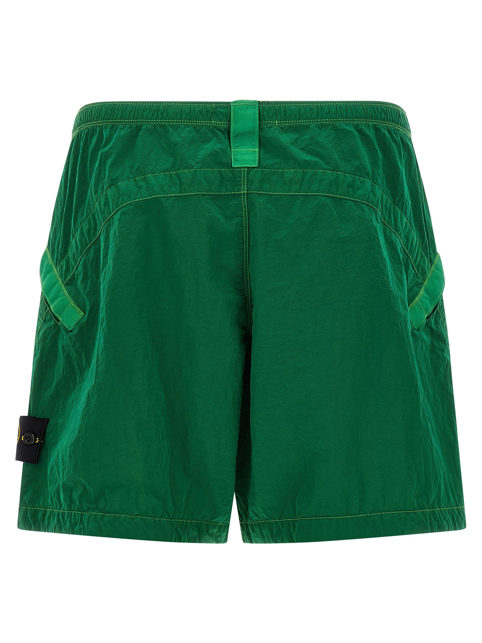 L100008 Bermuda Shorts Green Polyamide Fibers Bermuda