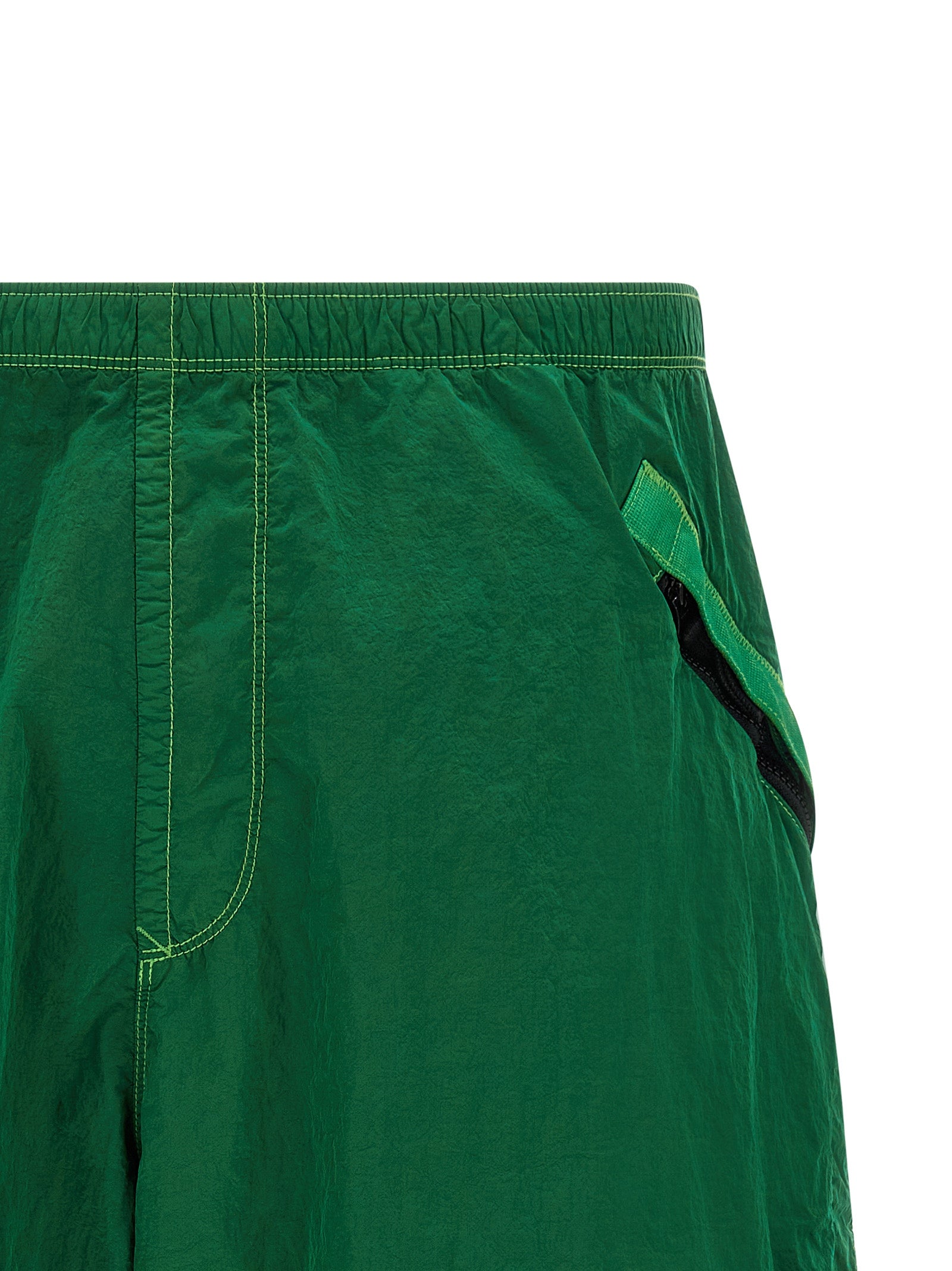 L100008 Bermuda Shorts Green Polyamide Fibers Bermuda