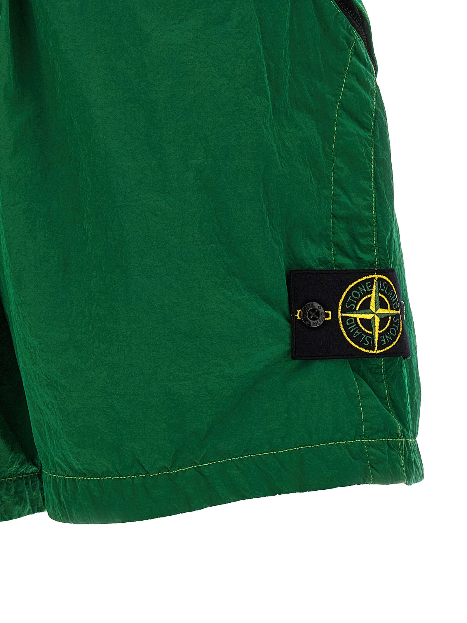 L100008 Bermuda Shorts Green Polyamide Fibers Bermuda
