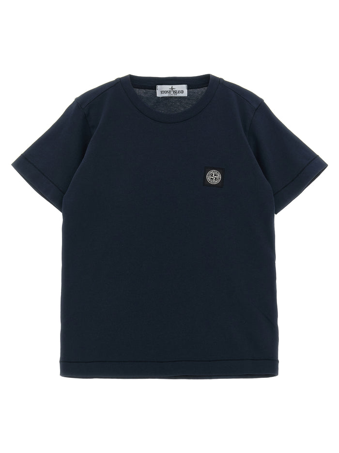 Compass logo T-shirt Blue Cotton