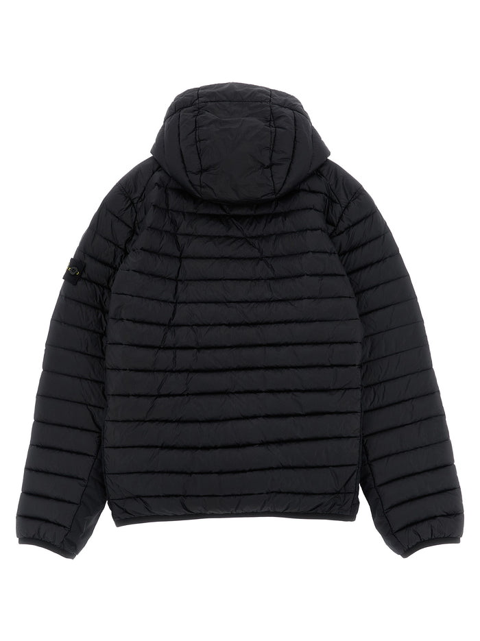 Hooded down jacket Black Polyamide Fibers Jacket, Parka, Casual