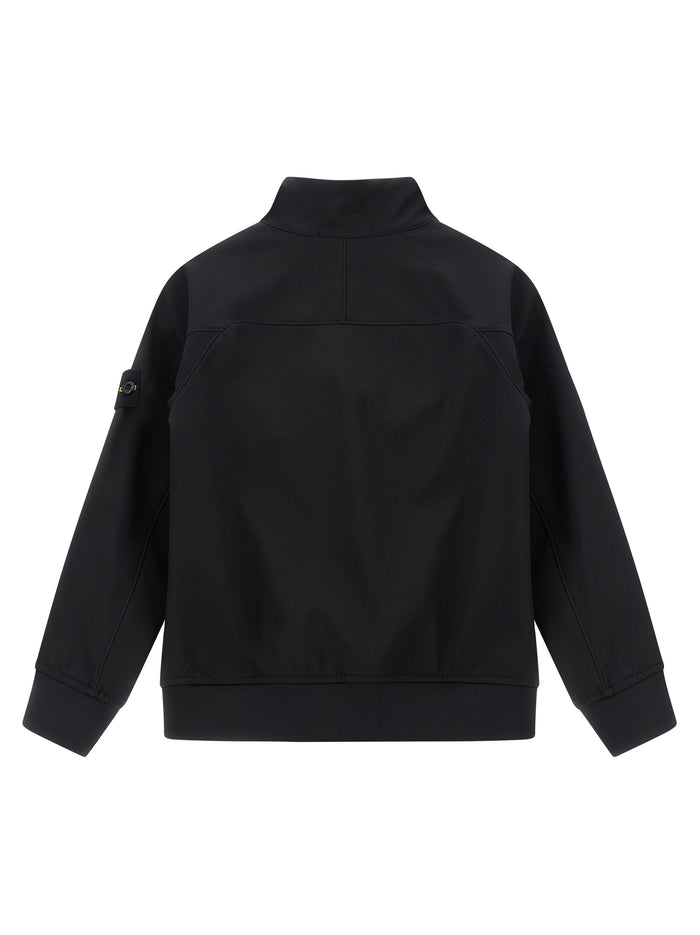 Logo badge jacket Black Polyester Down Jacket, Parka, Casual
