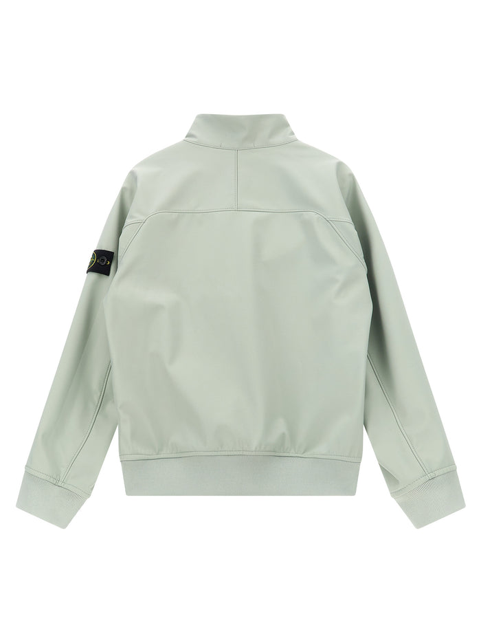 Logo badge jacket Gray Polyester Down Jacket, Parka, Casual