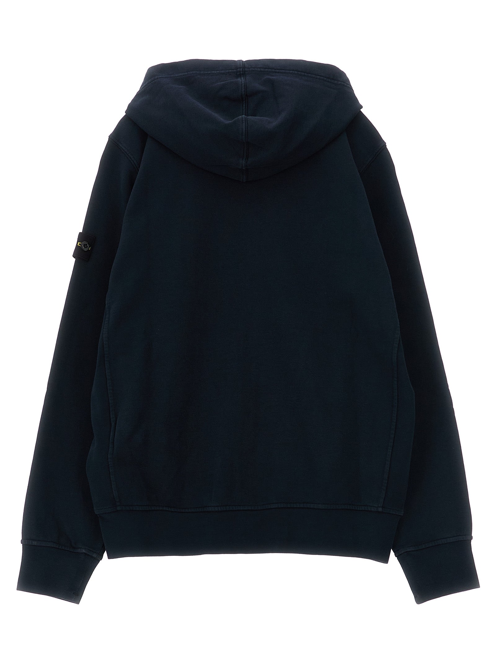 Logo badge hoodie Blue Cotton Sweatshirt