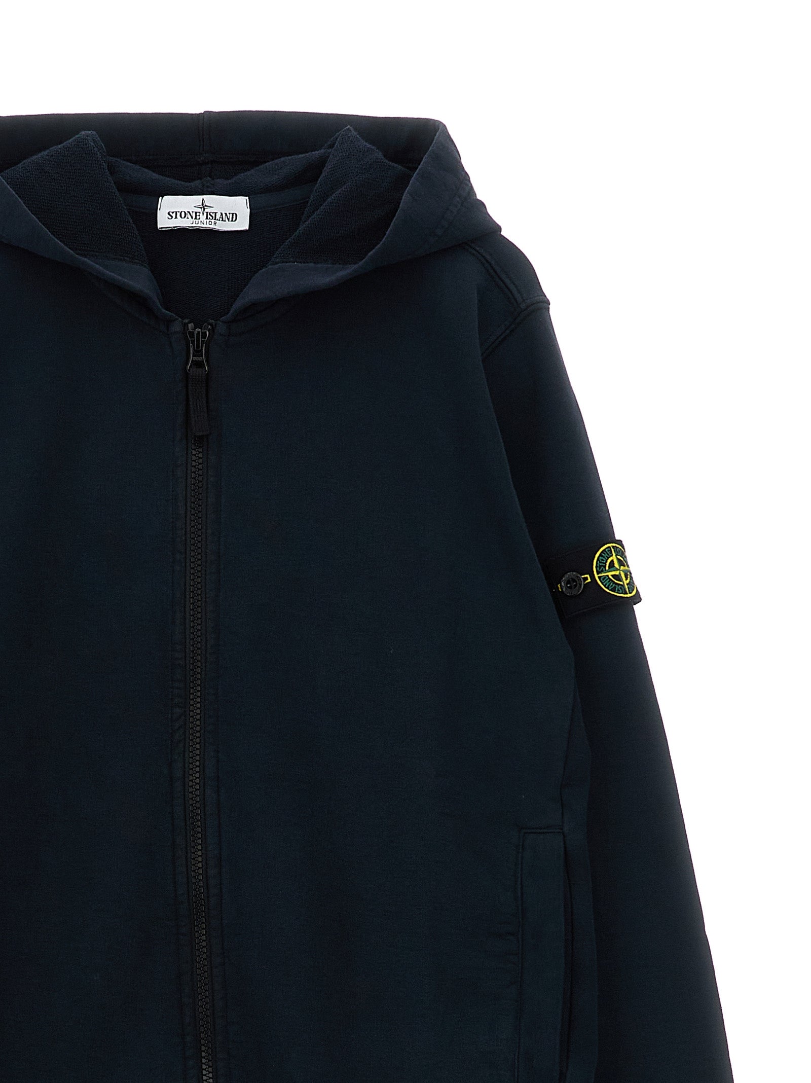 Logo badge hoodie Blue Cotton Sweatshirt
