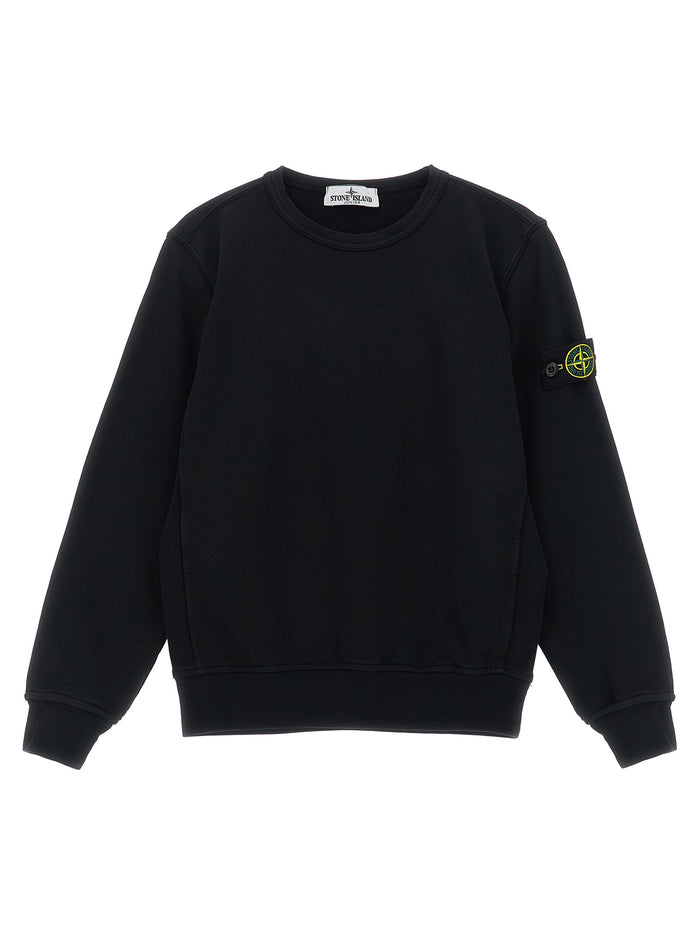 Gauze cat sweatshirt Black Cotton