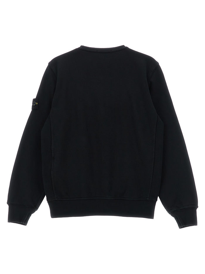 Gauze cat sweatshirt Black Cotton